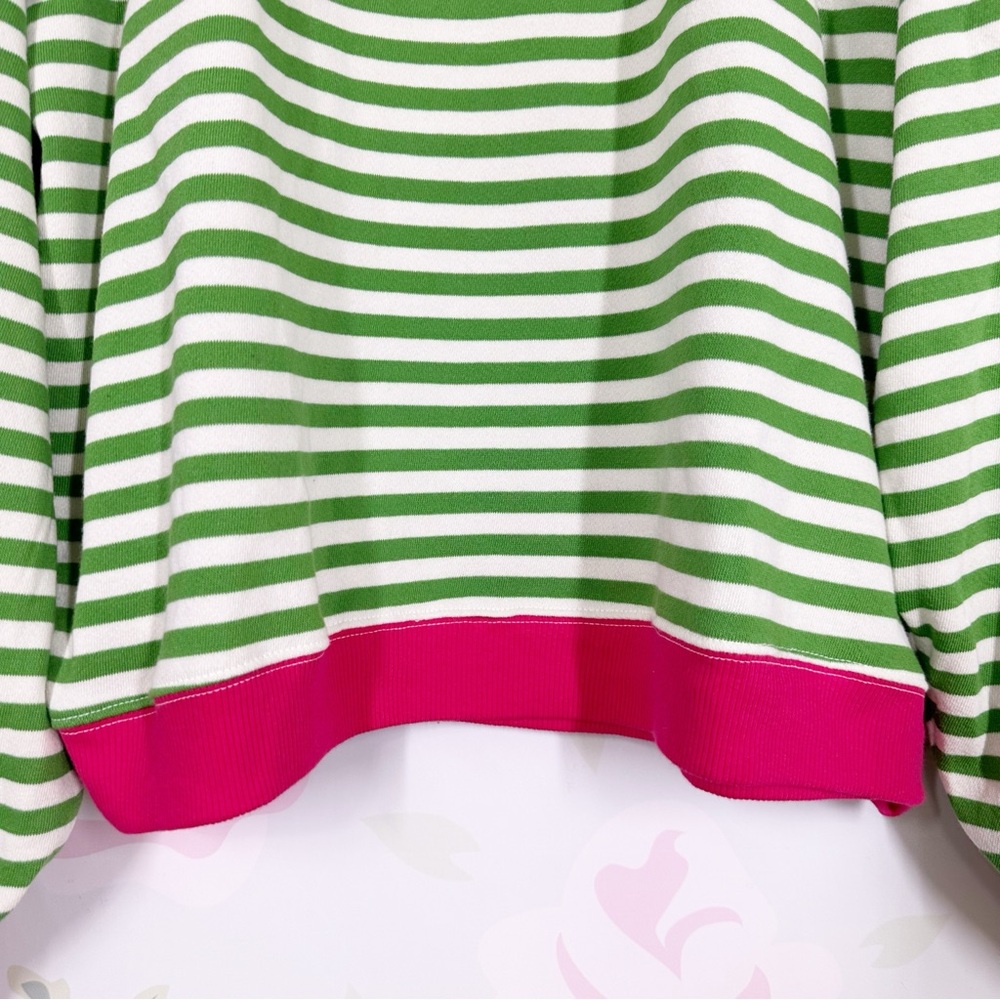NEW Free People We The Free Classic Striped Oversized Crewneck Sweatshirt M - Picture 6 of 13